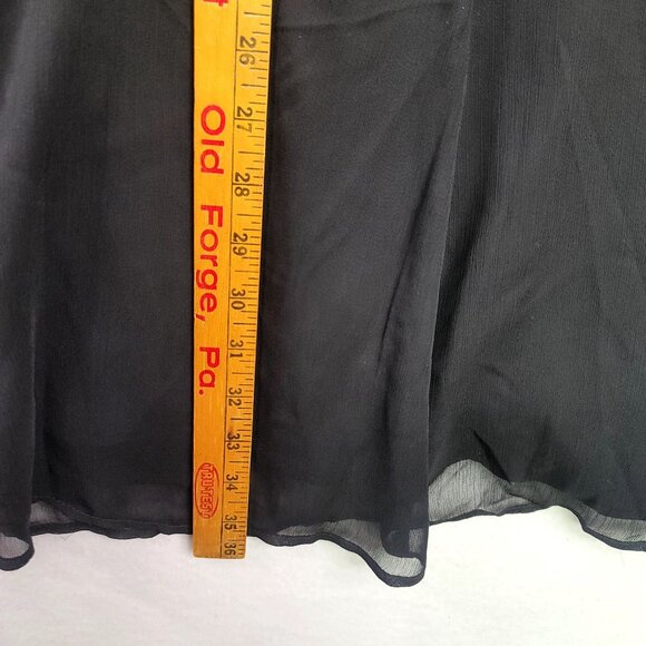 Y2K Balloon Sleeve Sheer XXL Whimsigoth Romantic Flowy Slinky Dress Feminine New - Picture 11 of 12